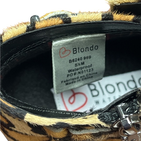 Blondo Women’s Size 5.5 Tami Leopard Print Waterproof Ankle Booties - Picture 9 of 10